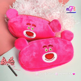 Bóp móc khoá Gấu dâu Lotso Vải bông nhung