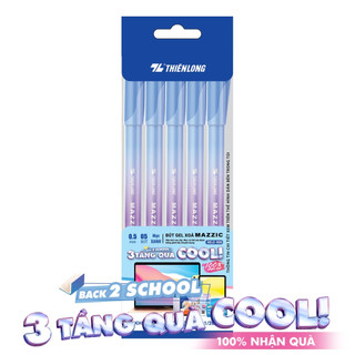 Túi 5 Bút gel xóa được Mazzic Thiên Long GELE-006-KM