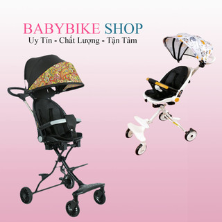 Xe đẩy cho bé M8, Xe đẩy gấp gọn đảo chiều ghế chỉnh được 3 tư thế ngồi ở ghế cho bé.