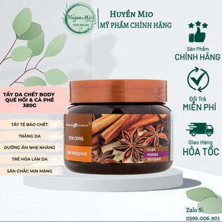 Tẩy da chết toàn thân quế hồi cà phê Nga 380g - huyenmio