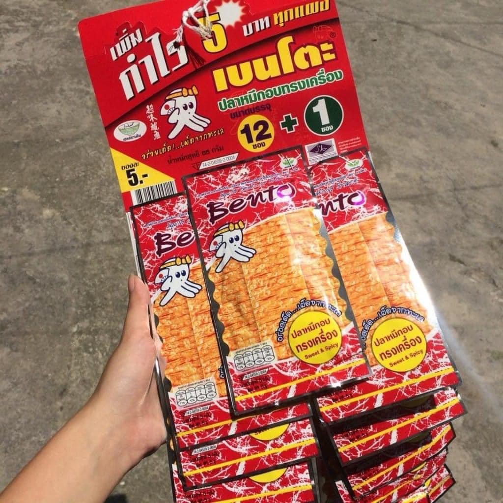 Mực Bento dây các vị Thái Lan - Bento Thái Lan 1 Gói 5gr
