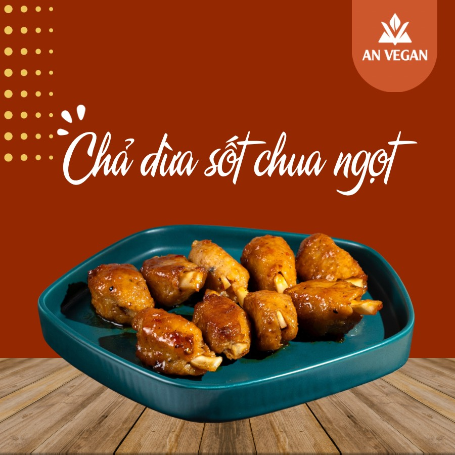 Chả Dừa Chay Sốt Chua Ngọt (CHỈ SHIP HỎA TỐC HÀ NỘI)