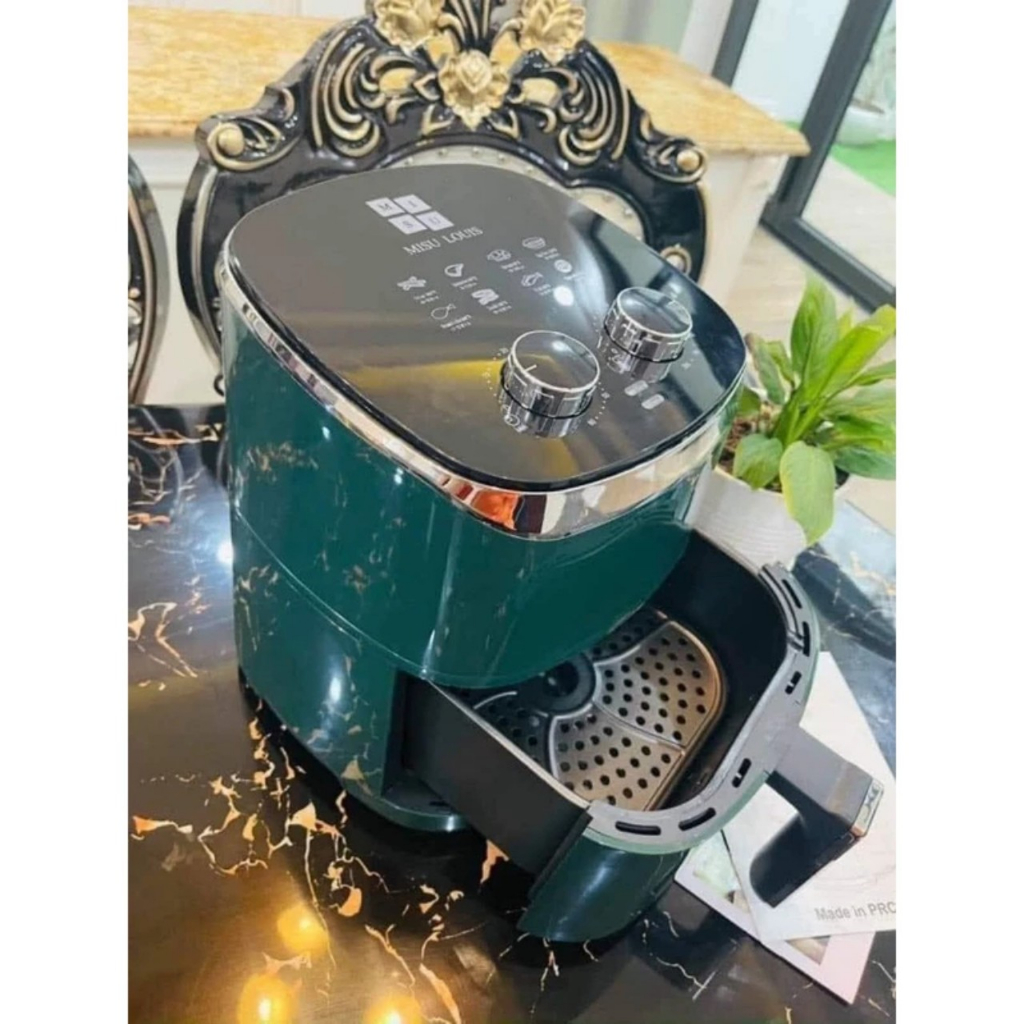 Nồi chiên không dàu 12l MISU LOUIS có nắp kính