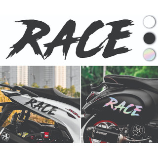 Chữ race dán xe . máy hình dán xe máy ,decal xe máy,tem xe máy ,chữ decal ,tem trùm , mua stecker ,đồ chơi xe