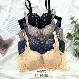 Áo ngực ren đệm mỏng , Áo lót có gọng cho người có vòng 1 to bản 4 móc cho người béo không gian eva