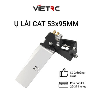 Ụ lái (thước lái) tàu 2 thân CAT 53x95mm bằng nhôm CNC để chế tàu/cano điều khiển từ xa