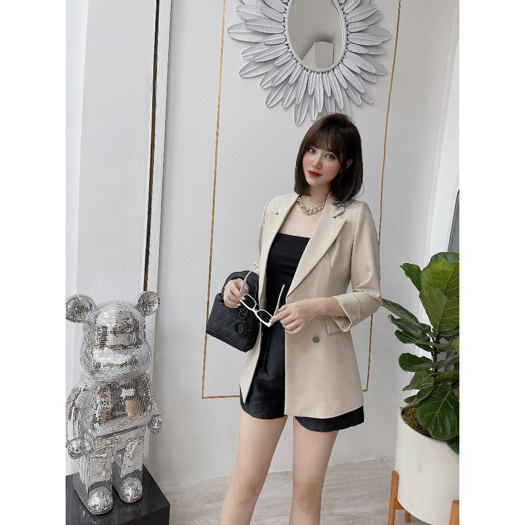 Áo Vest Blazer Nữ Dài Tay Công Sở Hàng Thiết Kế Cao Cấp