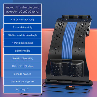 Khung nắn chỉnh cột sống lưng, Dụng cụ massage dãn lưng giảm đau thoát vị đĩa đệm, thoái hóa, đau lưng, ngồi nhiều