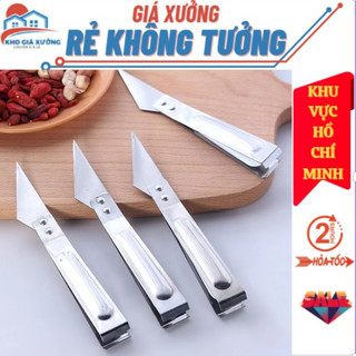 Nhíp nhổ lông gà, vịt, nhíp nhổ lông gà kèm dao tỉa, dao mổ cá, cạo móng giò tiện dụng thép không gỉ