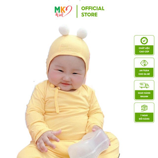 Bộ Thun Lạnh Cho Bé, Bộ Dài Tay Body Mk Kid Có Mũ  Siêu Dễ Thương, Chất Thun Lạnh Cao Cấp Siêu Mềm Mịn Mát