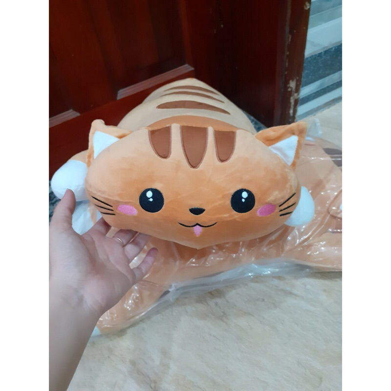 Gấu bông mèo mũm mĩm- Gối ôm mèo dễ thương cho bé- quà tặng sinh nhật
