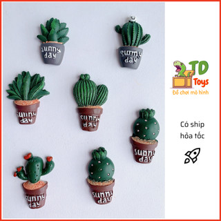 Nam châm hít trang trí tủ lạnh, chậu xương rồng... 3.5cm