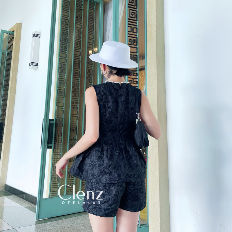 Set áo peplum quần short trẻ trung SET03