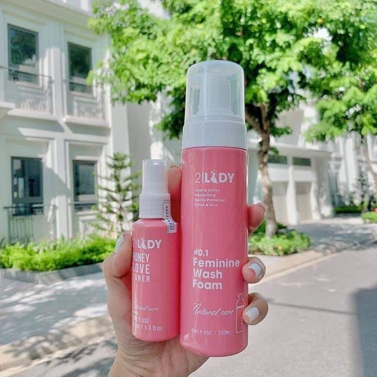 COMBO Phụ khoa 2LADY Dung dịch vệ sinh tạo bọt + Xịt thơm CHÍNH HÃNG_MAGIC SKIN 2!LADY