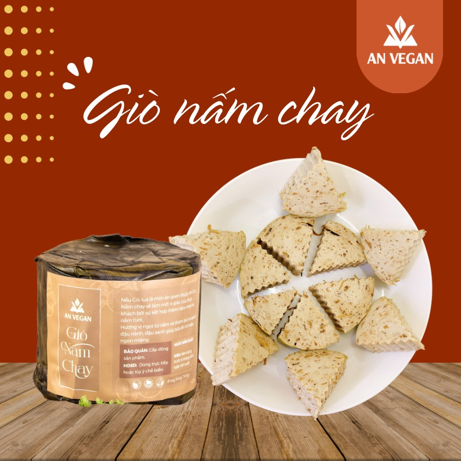 Giò Nấm Chay (Chỉ ship HỎA TỐC Hà Nội)