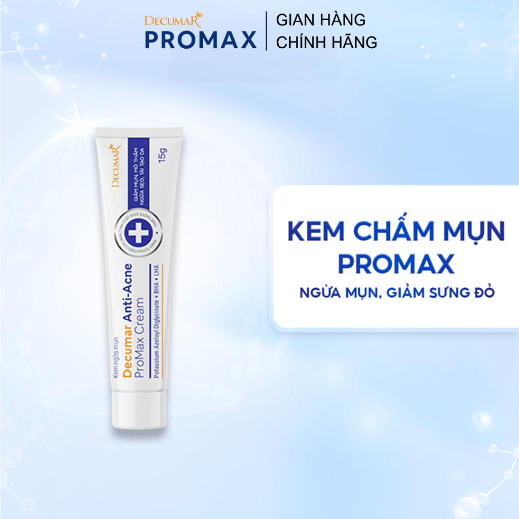 Kem Chấm Mụn Giảm Sưng, Mờ Thâm Decumar ProMax Cream 15g