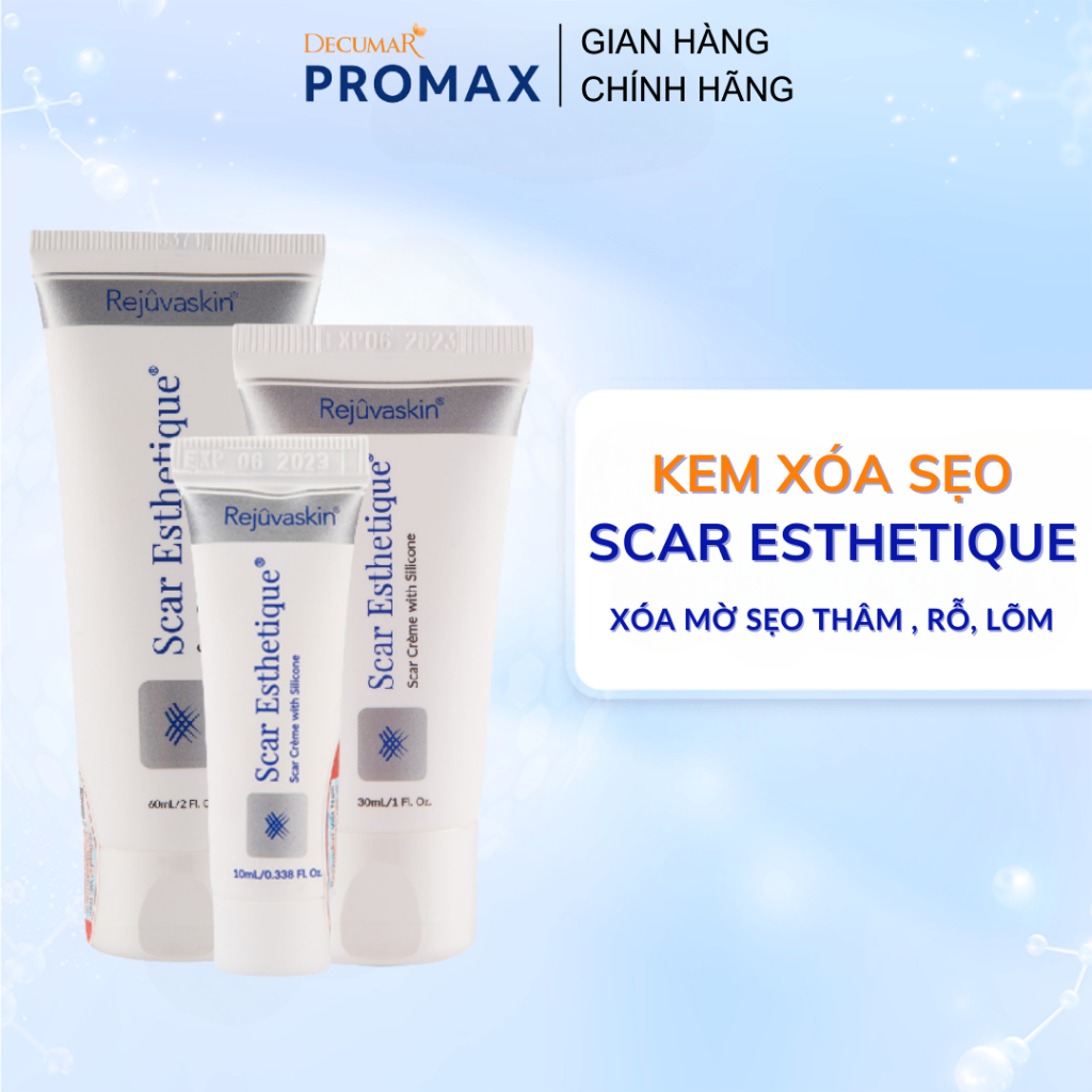 Kem Xóa Mờ Sẹo Thâm, Lấp Đầy Sẹo Rỗ, Sẹo Lõm Rejuvaskin Scar Esthetique