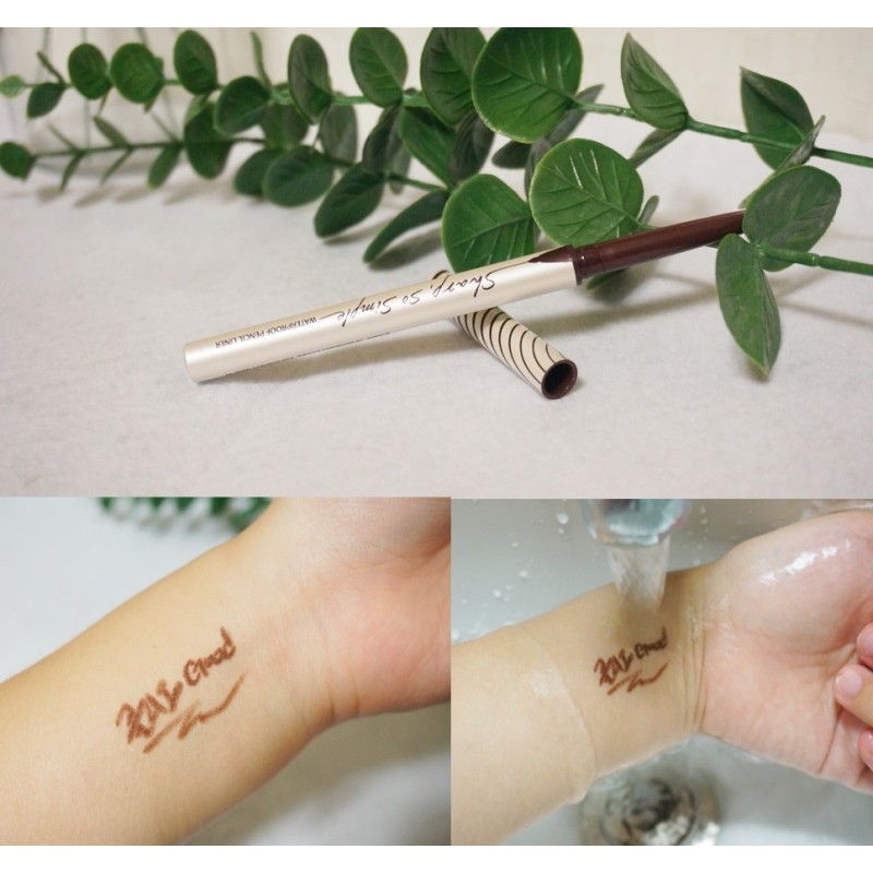 Chì kẻ mắt không trôi Clio Sharp So Simple Waterproof Pencil Liner 0.14g - Vamima