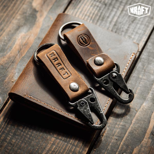 Móc Khóa Da Bò Thật Kraft