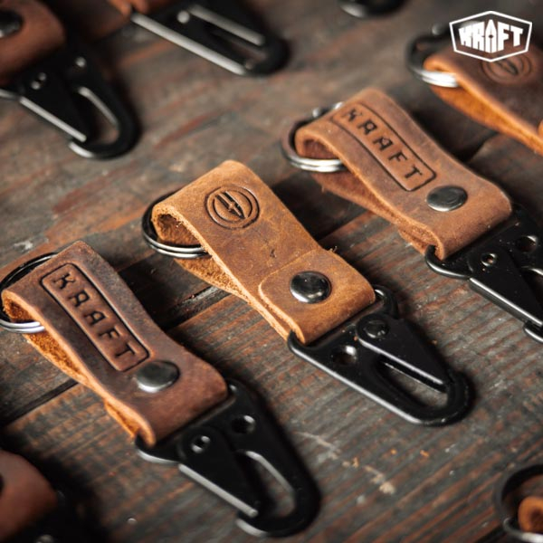 Móc Khóa Da Bò Thật Kraft