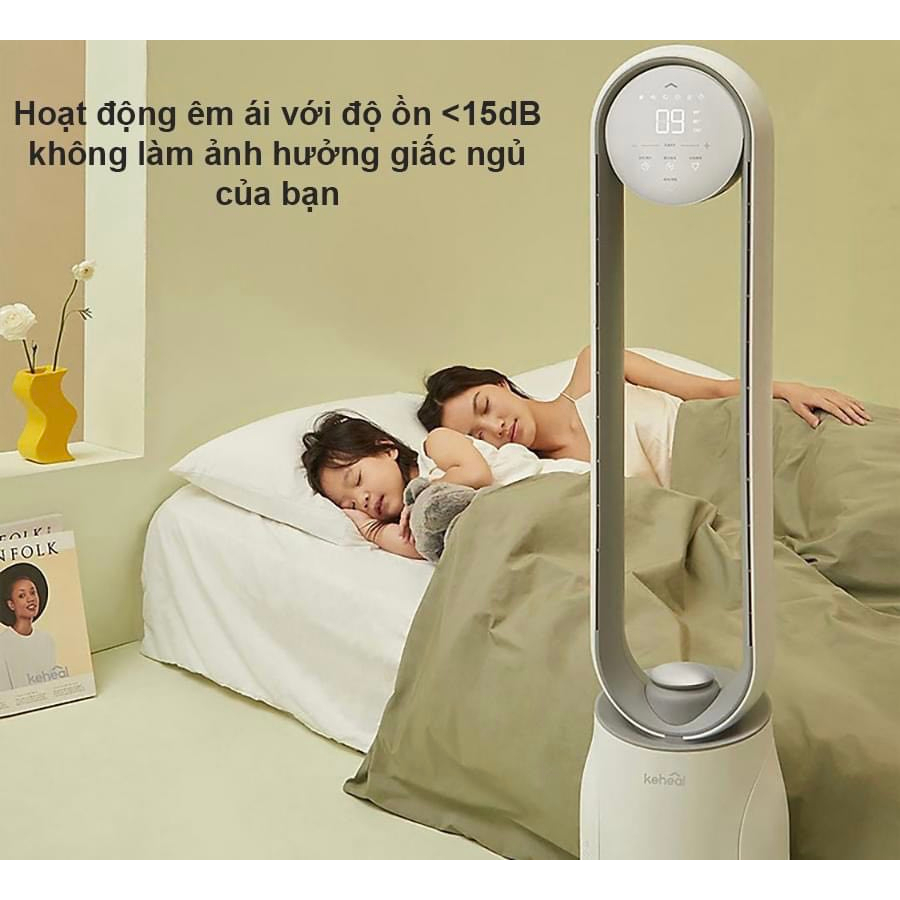 Quạt không cánh Xiaomi Keheal A3 – Phiên bản nâng cấp – Quạt điện làm sạch và lưu thông khí Quạt đứng không cánh