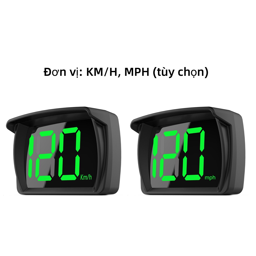 🔥Đồng hồ tốc độ kỹ thuật số HUD KM/H MPH GPS có đèn LED hiển thị phông chữ lớn cho xe ô tô, xe tải SUV, xe máy | BigBuy360 - bigbuy360.vn