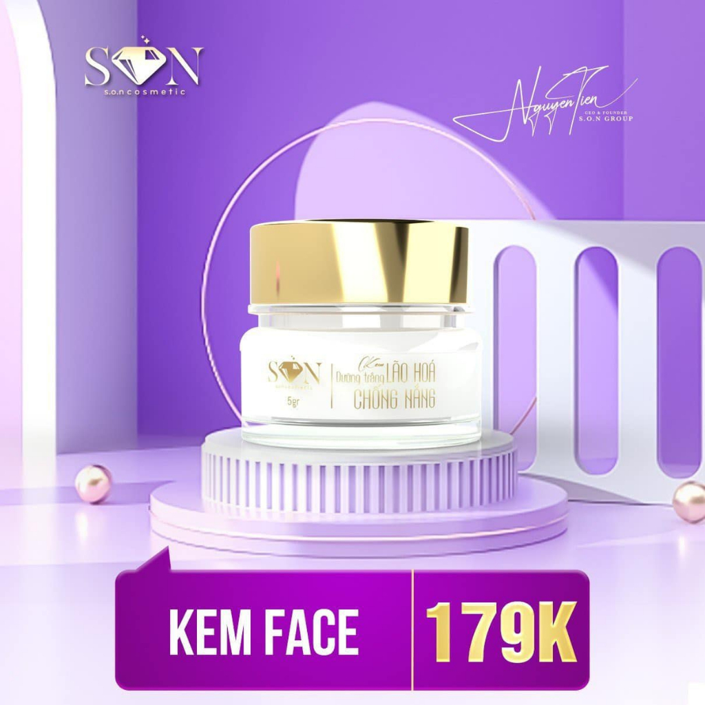 Combo face mụn, trắng da SON Nguyễn Tiên chính hãng
