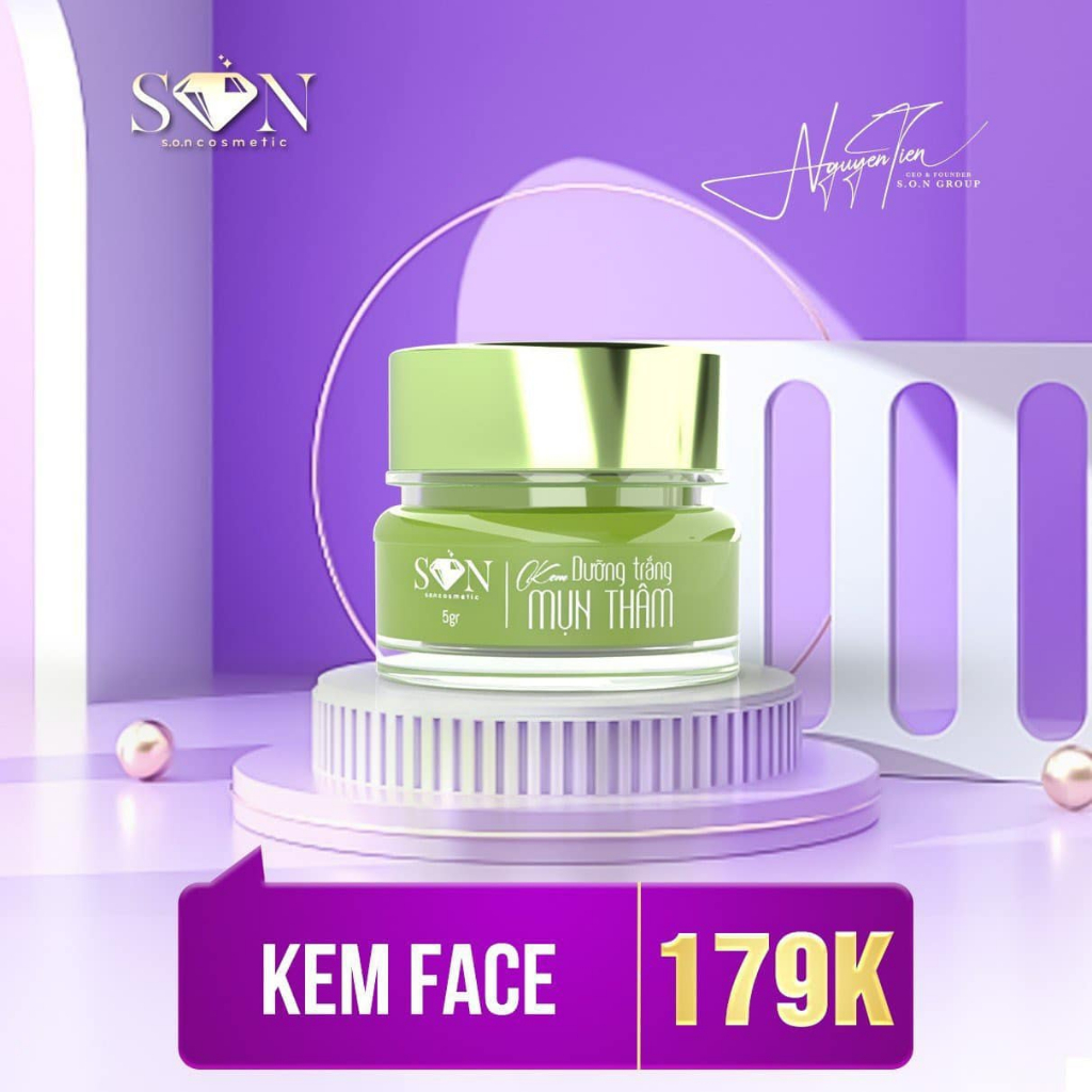 Combo face mụn, trắng da SON Nguyễn Tiên chính hãng