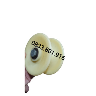 Bánh xe ròng rọc nhựa 120x60, bánh xe rời lắp ròng rọc, bánh xe buli nhựa, dùng cho thợ xây lắp