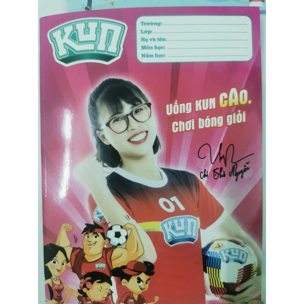Vở tập viết Kun 4 ô ly 96 trang - Quà tặng sữa Kun