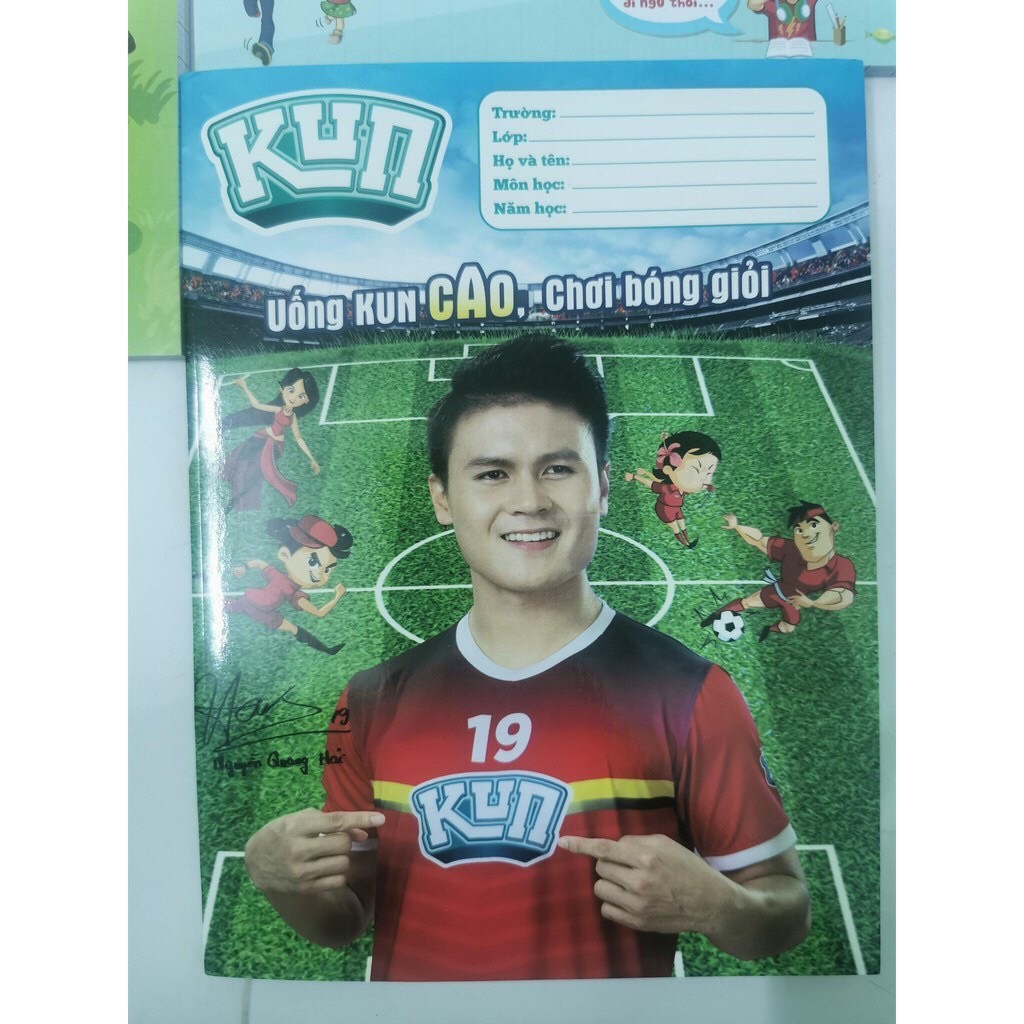 Vở tập viết Kun 4 ô ly 96 trang - Quà tặng sữa Kun