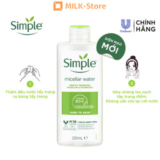 Nước tẩy trang Simple Micellar 200ml