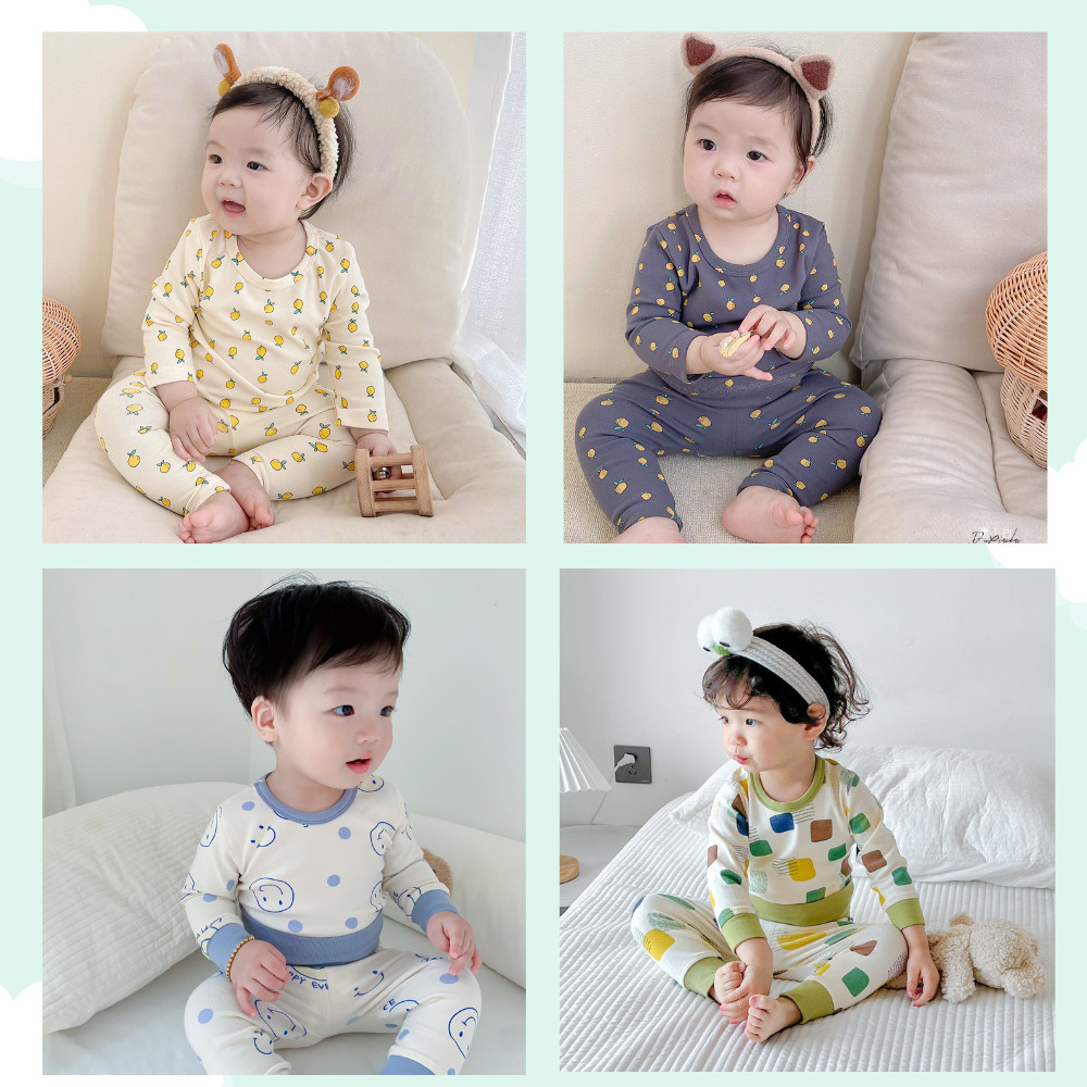 Bộ Dài Tay Thu- Đông Cotton Mềm Mịn Cho Bé Trai/ Bé Gái BN-11