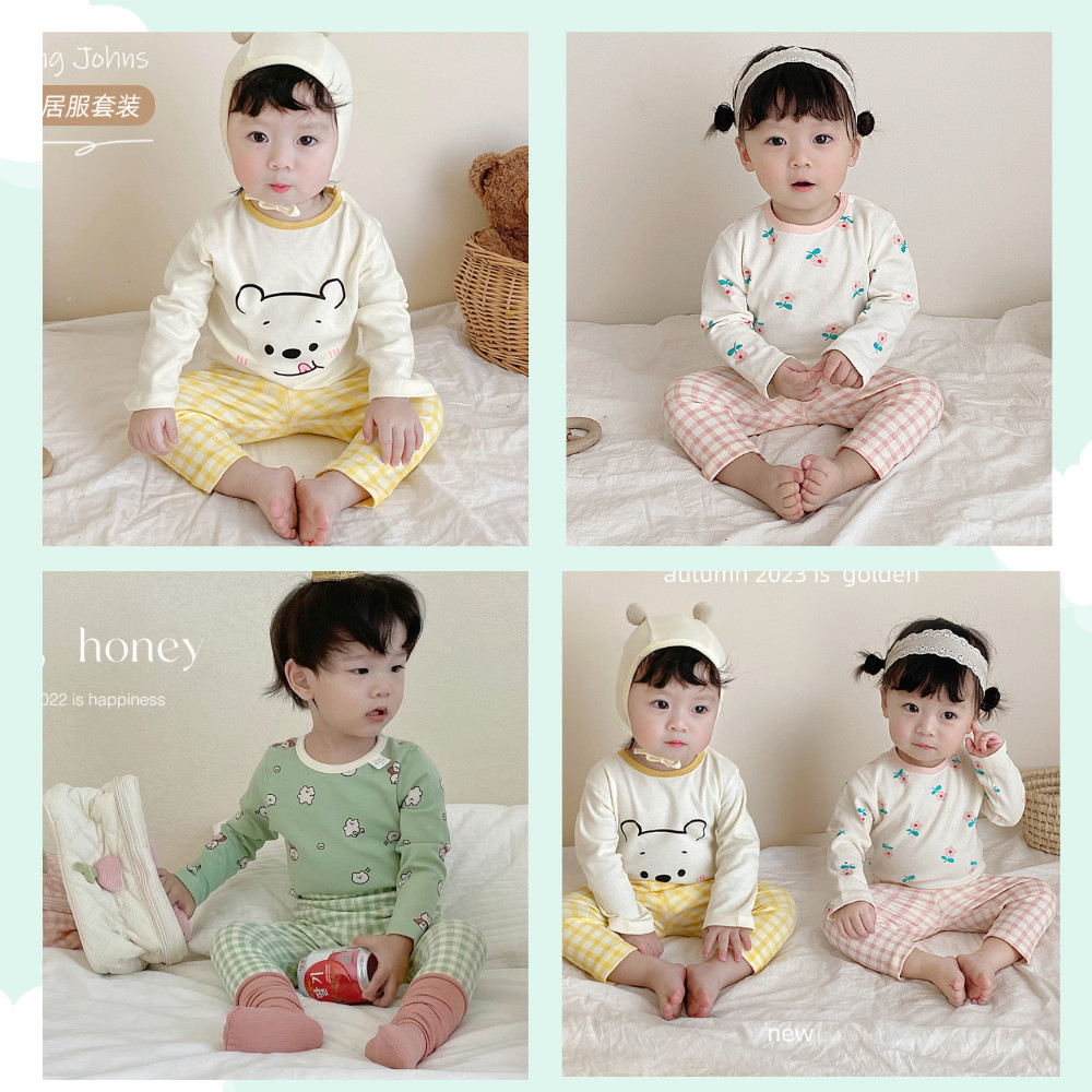 Bộ Dài Tay Thu- Đông Cotton Mềm Mịn Cho Bé Trai/ Bé Gái BN-11