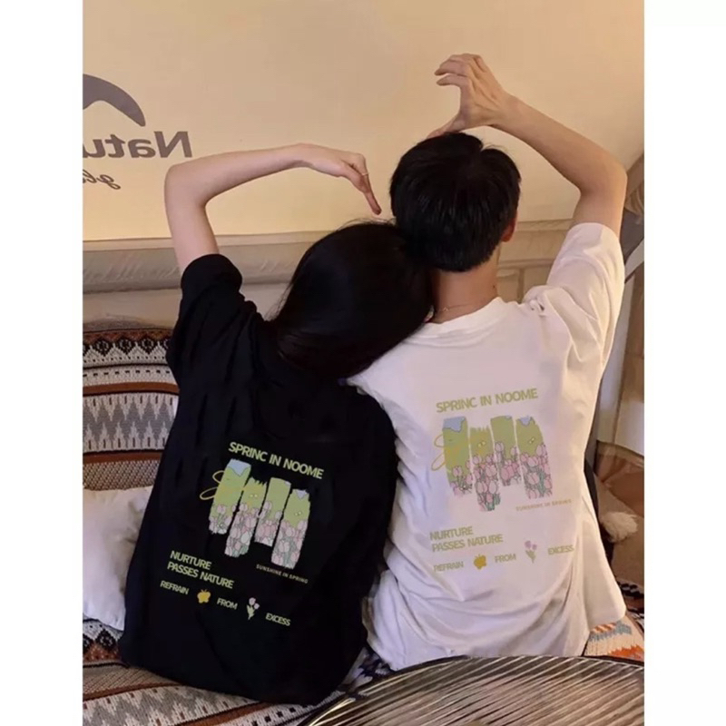 Áo thun phông logo tay nam nữ PINK tay lỡ form rộng SUNSHIEE Unisex | BigBuy360 - bigbuy360.vn