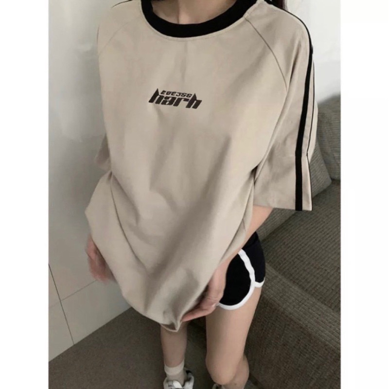 Áo thun Raglan 3 sọc tay PINK tay lỡ form rộng HARH Unisex | BigBuy360 - bigbuy360.vn