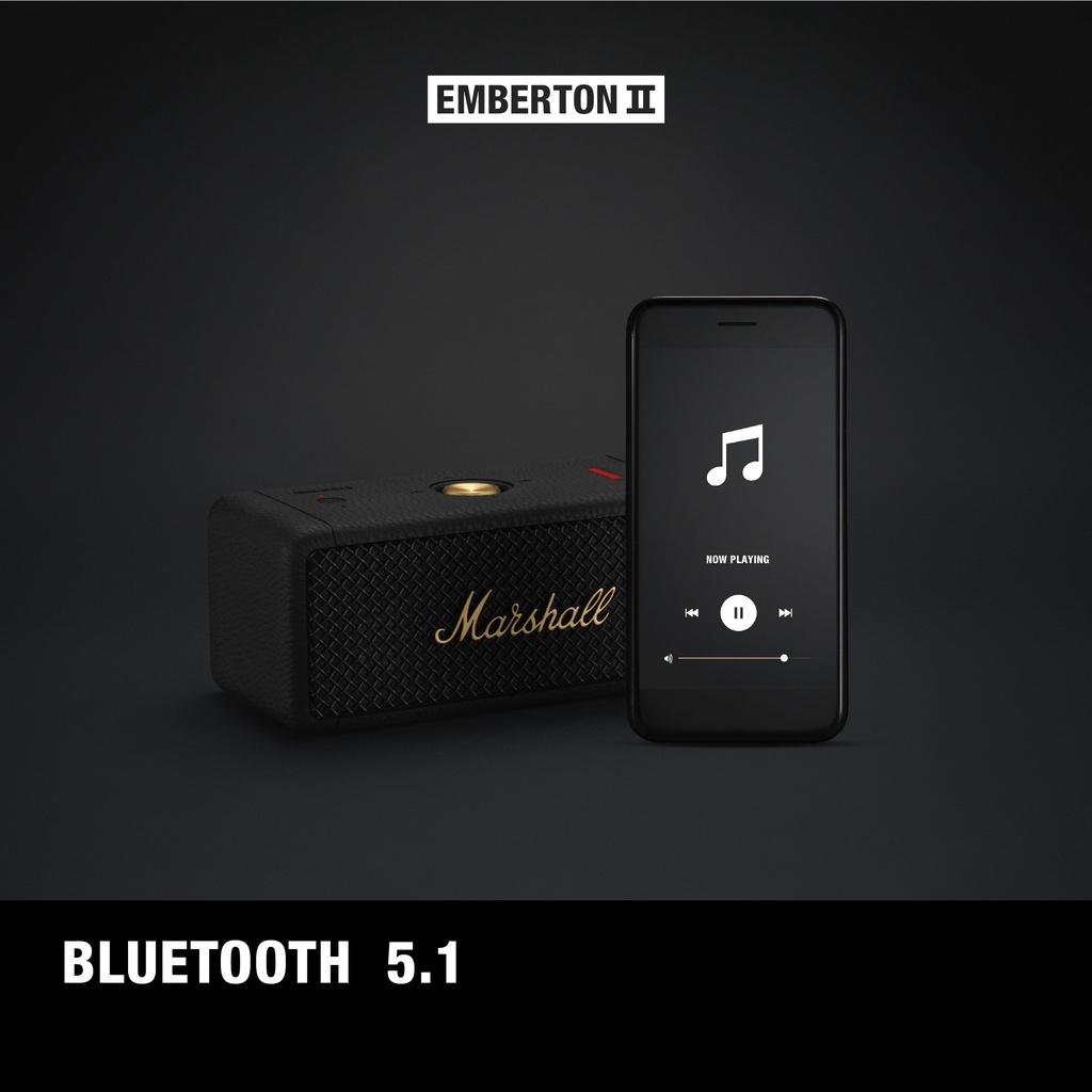 Loa bluetooth Marshall Emberton phiên bản 2023 chính hãng,loa không dây M2 20w pin trâu âm thanh chất lượng chống nước