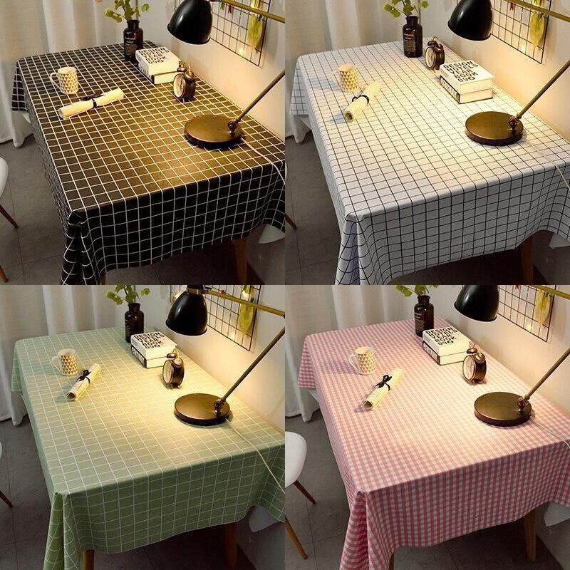 KHĂN TRẢI BÀN CARO DECOR NHIỀU MÀU XINH