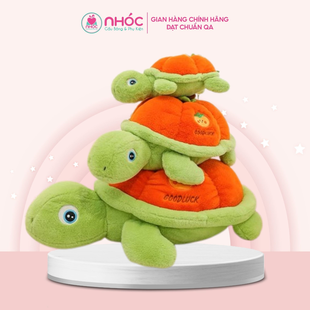Thú bông nhỏ Rùa bí ngô lông xù bông cao cấp - NHÓC