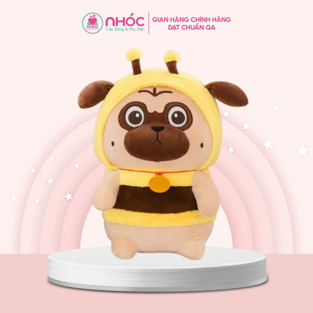 Thú Bông Pug Mặc Áo Lông Mịn Bông Mềm Hàng Cao Cấp - NHÓC
