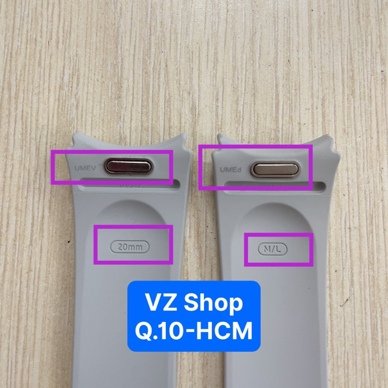 Chính hãng-Dây silicone zin bóc máy size 20mm cho đồng hồ Samsung Galaxy Watch6, Watch5 và Watch4