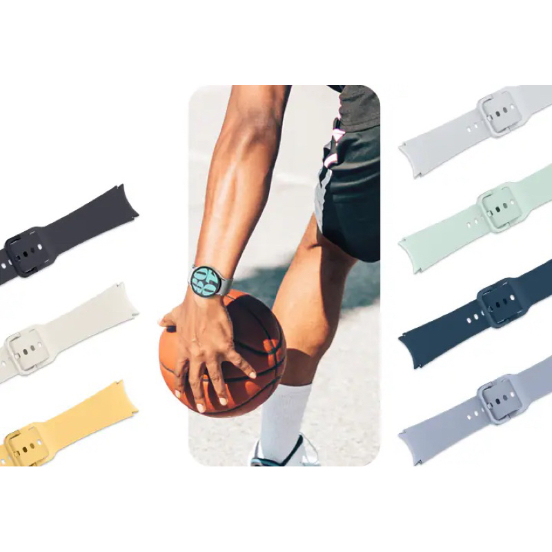 Chính hãng-Dây silicone zin bóc máy size 20mm cho đồng hồ Samsung Galaxy Watch6, Watch5 và Watch4