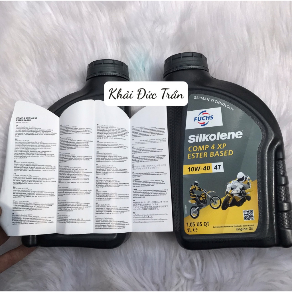 Nhớt Fuchs Silkolene Comp 4 10W40 XP 1L  xe số xe tay côn