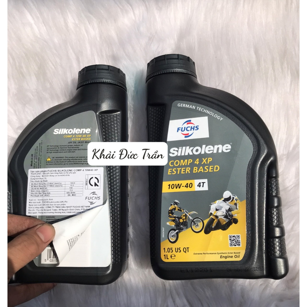 Nhớt Fuchs Silkolene Comp 4 10W40 XP 1L  xe số xe tay côn