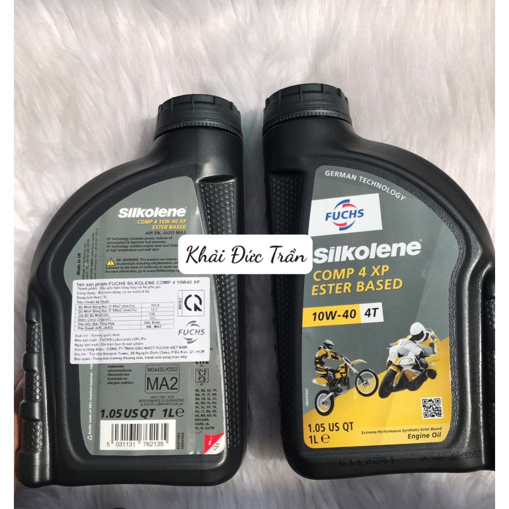 Nhớt Fuchs Silkolene Comp 4 10W40 XP 1L  xe số xe tay côn