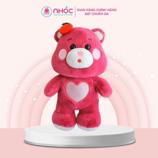 Thú bông Gấu dâu bụng tim lông xù bông cao cấp - NHÓC
