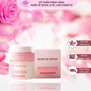Toner pad rose de seoul 70 miếng/ hộp hạn 2026 làm sạch sâu cân bằng độ pH kiểm soát dầu ngăn ngừa mụn