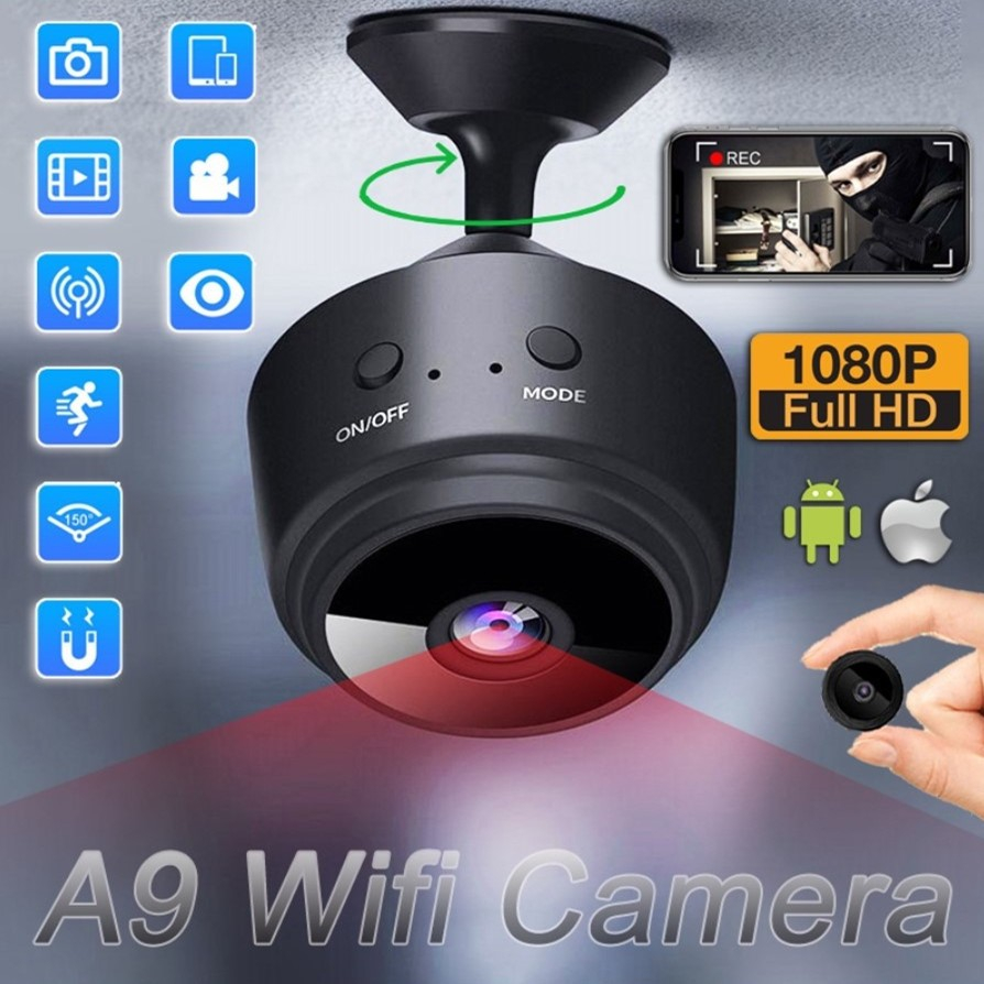 Camera Wifi Không Dây A9, Camera Giám Sát Chống Trộm Độ Phân Giải 1080, Kết Nối Wifi Không Cần Đi Dây HOT NEW | BigBuy360 - bigbuy360.vn