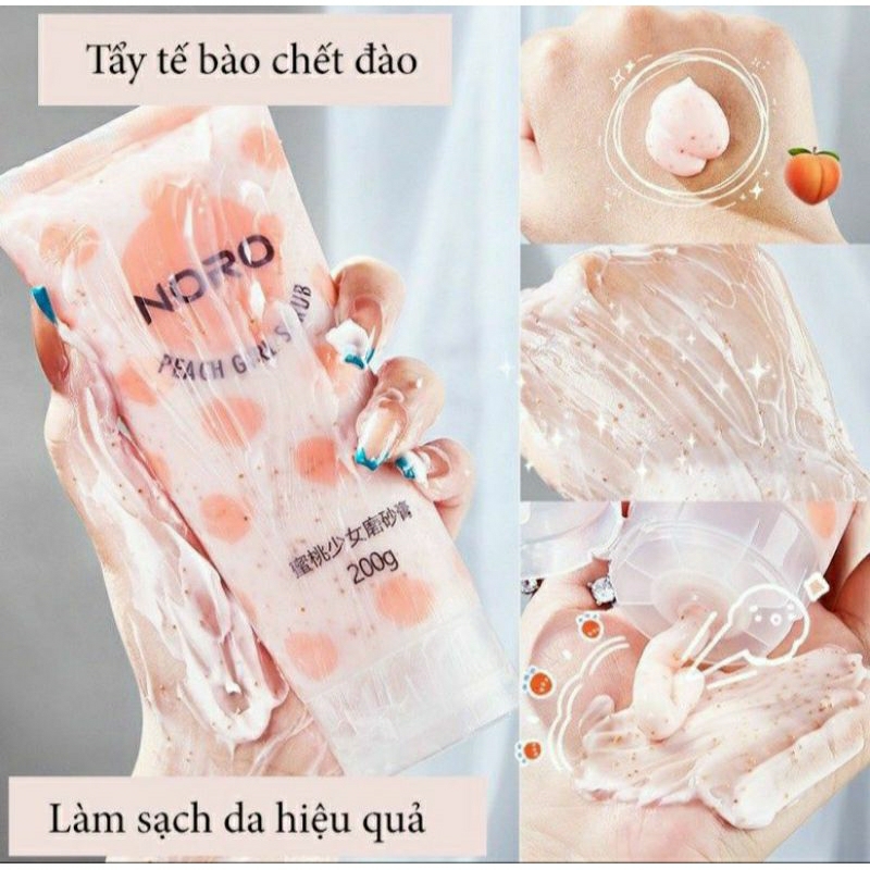 Tuýp tẩy da chết hương đào 200g