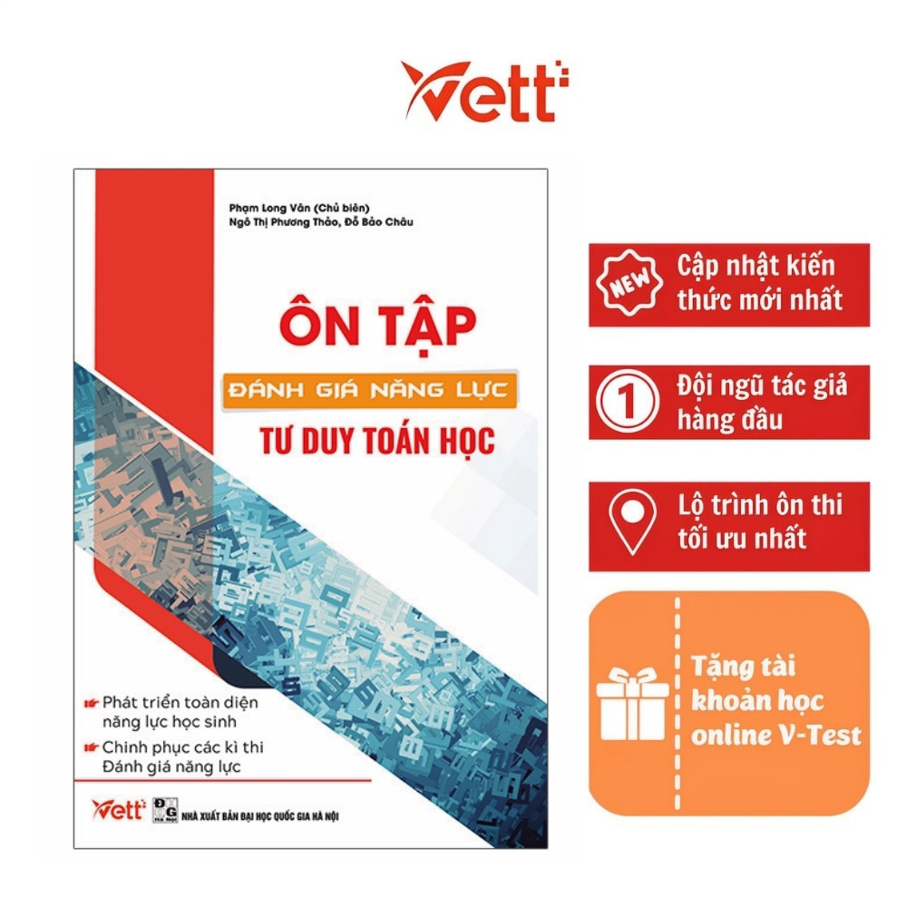 Sách - Ôn Tập Đánh Giá Năng Lực Tư Duy Toán Học | Vettbooks